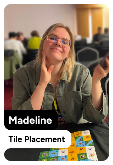 Back of madeline's card